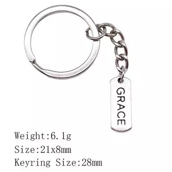 Брелок на годовщину свадьбы на телефонной полоске Теги Брелок для ключей Самые дешевые товары Крутой брелок A12-1pcs-21x8mm