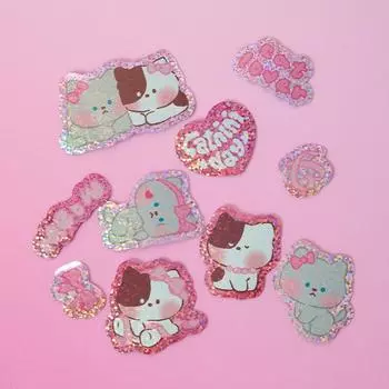 Брелок-наклейка Line Friends Minini Catnini