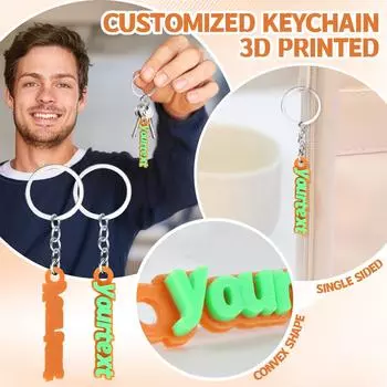 Брелок, напечатанный на 3D-принтере, можно использовать для создания брелоков своими руками One Size