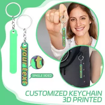 Брелок, напечатанный на 3D-принтере, можно использовать для создания брелоков своими руками One Size