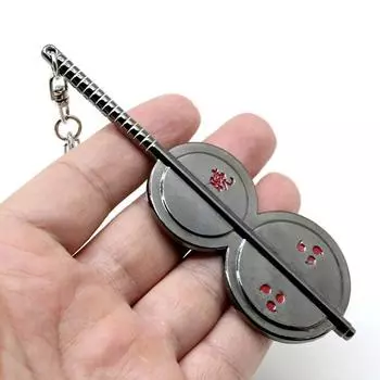 Брелок Наруто аниме периферийные устройства Учиха Мадара вентилятор оружие украшения брелок держатель кулон ювелирные изделия