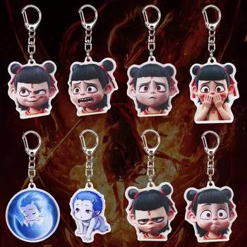 Брелок Nezha Фигурка Игрушка Ao Bing Подвеска для Мужчин Женщин Рюкзак Смешной Подвеска Брелок 01