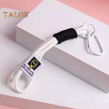 Брелок-открывалка для бутылок, прочный нейлоновый плетеный шнурок, портативный легкий держатель для ключей для кемпинга и пешего туризма жёлтый