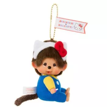 Брелок Plush Kitty x Monchhichi Monchhichi Big Face SS [Sekiguchi]