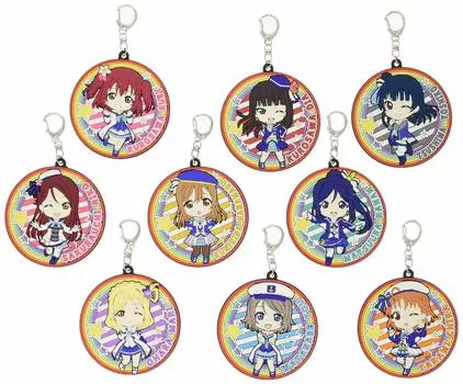 Брелок-подставка под стакан Love Nendoroid Plus Trading Rubber Coaster Мы знаем наше будущее Коробка из 9 штук Live! Солнечный свет!! &