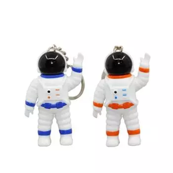 Брелок-подвеска «Астронавт» со светодиодной подсветкой и звуком: Мультфильм Мини-подарок в виде космического костюма Extra Small Ring синий