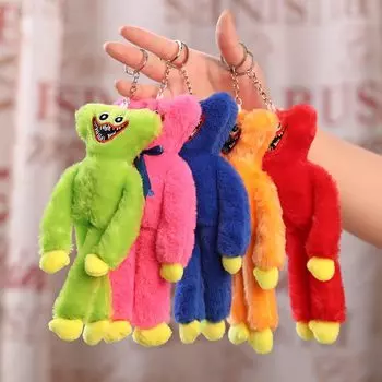 Брелок-подвеска Huggy Waggy Plush Toy Poppy Playtime Huggy Waggy Plush Toy Scary Stuffed Toy Set 5 красный