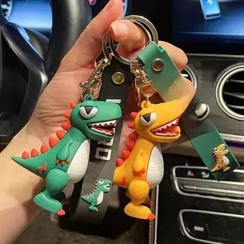 Брелок-подвеска из эпоксидной смолы «Тираннозавр Рекс» — креативный аксессуар в виде куклы-динозавра Single OPP Bag Packaging