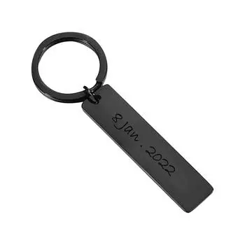 Брелок-подвеска из нержавеющей стали, праздничный подарок, небольшой подарок, металлический брелок с гравировкой разноцветный