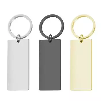 Брелок-подвеска из нержавеющей стали, праздничный подарок, небольшой подарок, металлический брелок с гравировкой One Size золотой