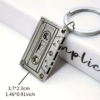 Брелок-подвеска из сплава в стиле ретро - магнитный дизайн для мужского стиля - винтажное очарование и уникальность