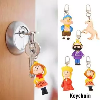 Брелок-подвеска «Путешествие на Запад» из смолы Сунь Укун Тан Монах Пигси Ша Монах