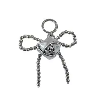 Брелок-подвеска ручной работы из бисера и банта, элегантная роза, брелок-подвеска для телефона, украшение для рюкзака, телефонов и сумки S