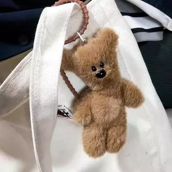 Брелок-подвеска с писком, мультяшная милая плюшевая кукла, игрушка, кавайная мягкая сумка, подвески, украшения для детей, подарок