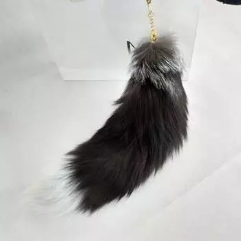 Брелок-подвеска с пушистой имитацией лисохвоста, очаровательный брелок для сумки, украшение для сумки, рюкзака
