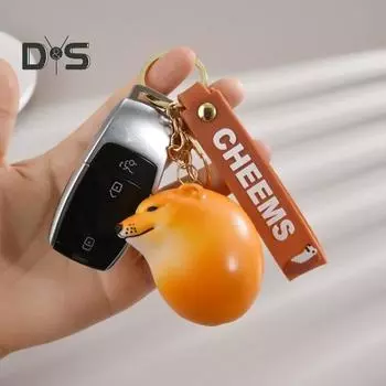 Брелок-подвеска Shiba, игрушка для снятия стресса, медленно восстанавливающийся декомпрессионный брелок, подвеска, держатель для ключей в машину, сумка, аксессуары 1pc