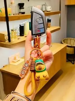 Брелок-подвеска Школьная сумка-подвеска Брелок-кукла One Size коричневый