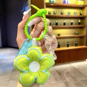 Брелок Подвеска Сумка Очарование Цветочные аксессуары Сумочка Украшения Брелок темно-зеленого