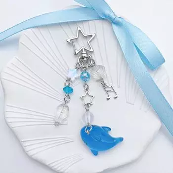 Брелок-подвеска в виде акулы в стиле Spice Girl, летний брелок из смолы в виде акулы, брелок-кит в подарок девушке C