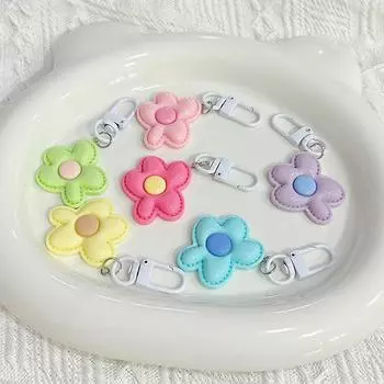 Брелок-подвеска в виде цветка конфетного цвета, аксессуары для допамина, симпатичная девушка, расписной колокольчик, украшение для мобильного телефона розы красного