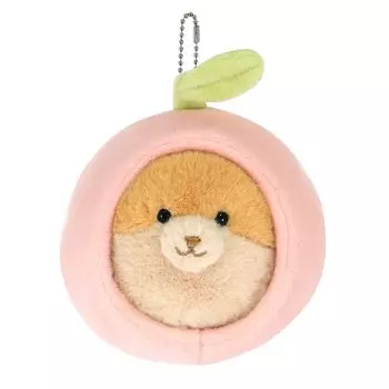Брелок-подвеска в виде хомяка Sunlemon Pokko and Apple BR x 7 x 9 см, мягкая игрушка в виде хомяка, домик в виде яблока 9,5 P-9672