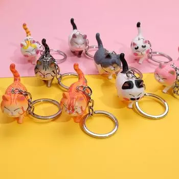 Брелок-подвеска в виде кошки для сумок и машин - подарок унисекс OPP Bag Packaging