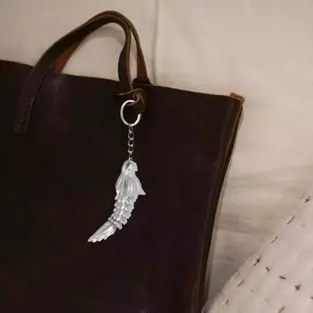 Брелок-подвеска в виде костяного дракона, готическая 3D подвижная фигурка дракона с металлическим брелоком, мифический зелёный