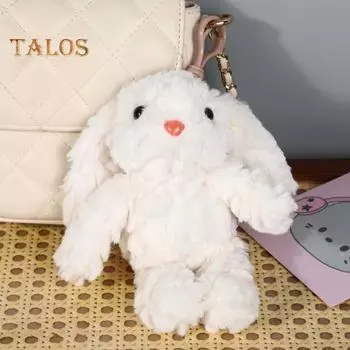 Брелок-подвеска в виде кролика, плюшевые игрушки, сумка, подвеска, милый брелок в виде кролика для ключей от машины, кавайные плюшевые подарки для любимых телесный
