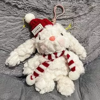 Брелок-подвеска в виде кролика Yousheng, плюшевая игрушка для сумки, милый брелок в виде кролика для ключей от машины, кавайные плюшевые подарки для любимых