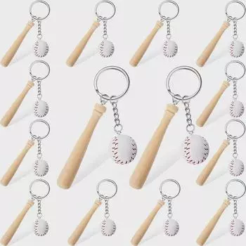 Брелок-подвеска в виде мини-бейсбола — популярный спортивный аксессуар для любителей спорта за рубежом 2.0*7.5CM