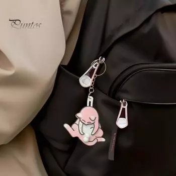 Брелок-подвеска в виде мультяшного кота, вращающиеся части, брелок-подвеска в виде котенка, легкий, разных цветов, брелок-подвеска на сумку жёлтый