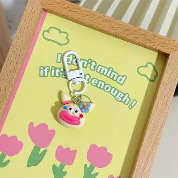 Брелок-подвеска в виде мультяшного сосиски в виде рта, брелок из смолы с забавным клоуном и большим ртом, парная сумка, подвесные украшения, аксессуары