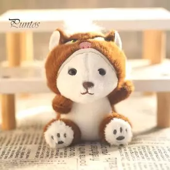 Брелок-подвеска в виде плюшевого медведя из мультфильма, тонкая работа, брелок-подвеска, рюкзак, сумка, аксессуары для кукол серый