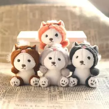 Брелок-подвеска в виде плюшевого медведя из мультфильма, тонкая работа, брелок-подвеска, рюкзак, сумка, аксессуары для кукол серый