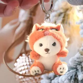 Брелок-подвеска в виде плюшевого медведя из мультфильма, тонкая работа, брелок-подвеска, рюкзак, сумка, аксессуары для кукол розы красного