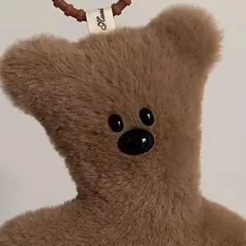 Брелок-подвеска в виде плюшевого мишки с писком, сумка из материала «сделай сам», мультяшная милая плюшевая игрушка, кавайные подвески, украшения для детей, подарок