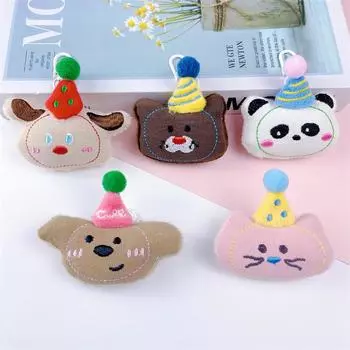 Брелок-подвеска в виде плюшевого мультяшного животного, декоративная булавка для куклы, для одежды, обуви и аксессуаров Back Opening [Accessories]