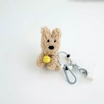 Брелок-подвеска в виде плюшевого щенка, подвеска для сотового телефона, сумка, подвесное украшение, симпатичная мини-плюшевая собака, брелок для автомобиля розовый