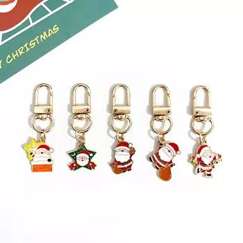 Брелок-подвеска в виде Санта-Клауса из мультфильма «Рождественский Санта-Клаус», милый креативный рождественский брелок, изысканный рюкзак, украшения, аксессуары, подарки