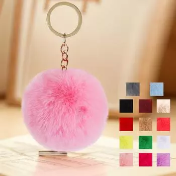 Брелок-подвеска в виде шара-кролика 8 см, брелок-подвеска в виде шара-кролика, аксессуары One Size бежевый