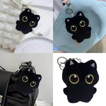 Брелок-подвеска в виде школьного рюкзака с котенком, большой котенок, забавный милый котенок, мультяшный брелок для мальчиков и девочек, торговый автомат