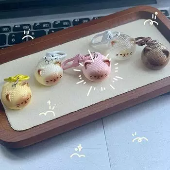 Брелок-подвеска в виде сиамского кота из мультфильма, забавные милые животные, креативные украшения для рюкзака, аксессуары, подарки