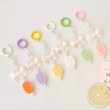 Брелок-подвеска в виде тюльпана, цвет конфет, автомобильный брелок, аксессуары, брелок для мобильного телефона, аксессуары розовый