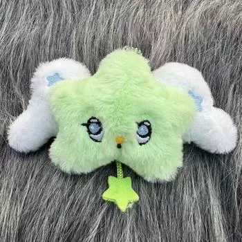 Брелок-подвеска в виде Звезды на рюкзаке One Size зелёный