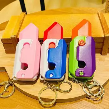 Брелок-пряжка Gravity Carrot, брелок Fidget Carrot Toys, 3D-игрушка Gravity Carrot, набор Fidget Pack розовый/белый