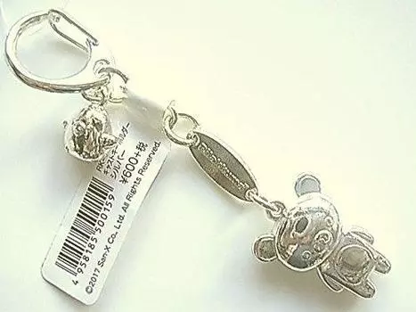 Брелок Rilakkuma литой брелок серебряный H3см [Ushikubo Kogeisha] RK-016 серебряный