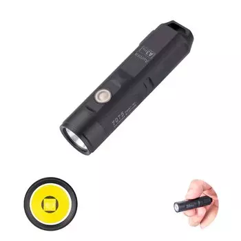 Брелок RovyVon Aurora A3Pro G2 6500K, до 700 люмен, супер яркий, EDC 5, перезаряжаемый через Micro USB, с карманом, отличный подарок, уличный фонарик, снаряжение, чёрный