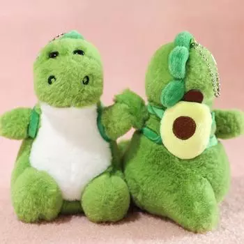 Брелок-рюкзак в виде динозавра, симпатичная плюшевая игрушка-динозавр, зеленая подвеска-рюкзак в виде динозавра style 2