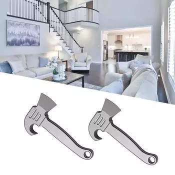 Брелок-рычаг с защитой от потери, подвеска на рюкзак, автомобильный брелок, мини-открывалка для бутылок, гаджеты серый