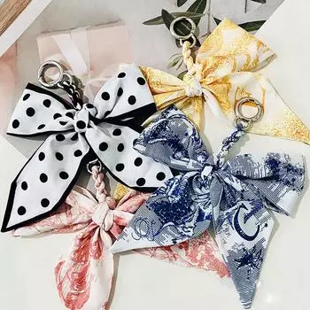 Брелок с бантом, держатель для ключей, подвески, креативные подвески